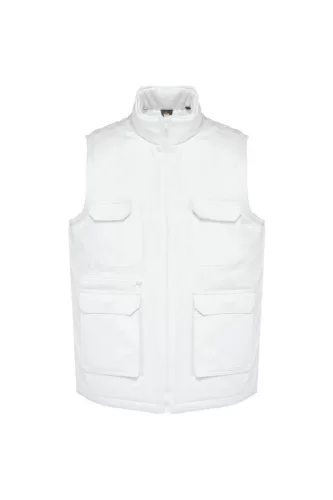 Designed To Work WK607 UNISZEX BÉLELT TÖBBZSEBES POLYCOTTON MELLÉNY XL