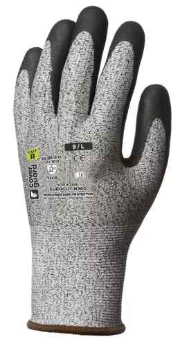 EUROCUT 3 SZÜRKE VÁGÁSBIZT.FEKETE MIKROHAB.NITRIL TENYÉR_7