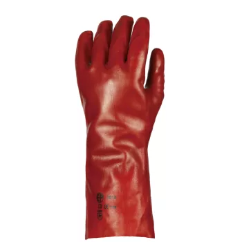 MÁRTOTT PVC KESZTYŰ, PIROS, 36CM HOSSZÚ_9