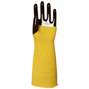   KÖTÖTT SÁRGA KEVLAR KARVÉDŐ, HŐ- ÉS VÁGÁSBIZTOS_36 CM