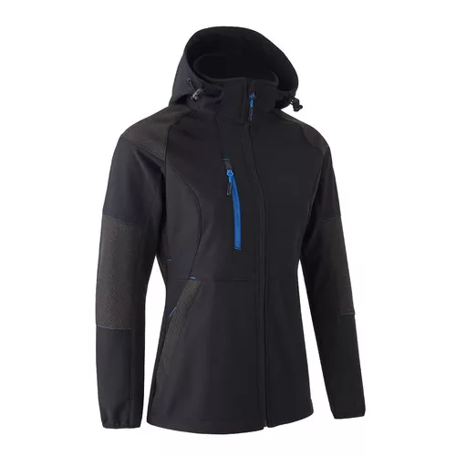 ANTILOPE Veste softshell femme Noir Bleu taille 2XL