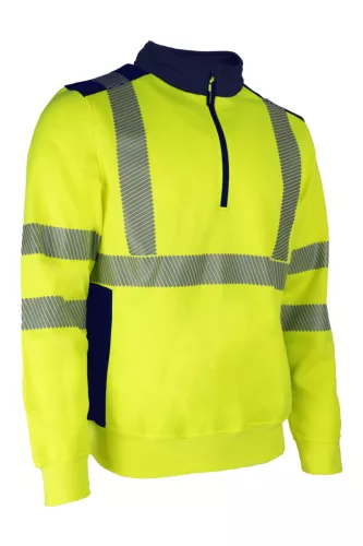 FRISS Sweat thermique Jaune HV Marine taille 3XL