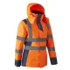HORA Parka women Orange HV Navy taille 2XL