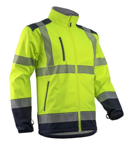 Veste KAZAN SOFTSHELL , Jaune HV S.2XL