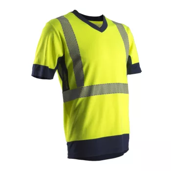 KOMO II HI-VIZ SÁRGA RÖVID UJJÚ PÓLÓ CO/PES GRS_4XL