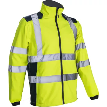 KANPA Veste softshell Jaune HV Marine taille 00L