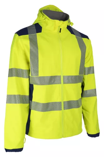 NEBULO Veste Softshell GRS Jaune HV/Marine taille L