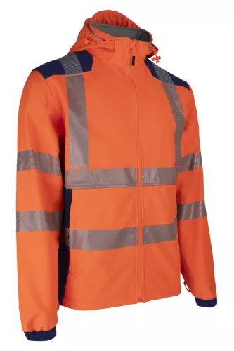 NEBULO Veste Softshell GRS Orange HV/Marine taille M