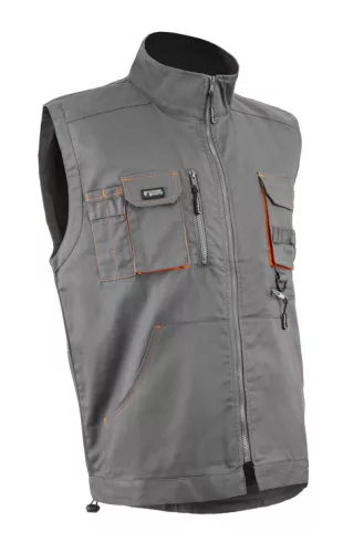 Gilet PADDOCK II gris-orange 4XL