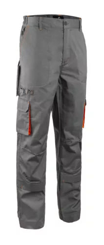 Pantalon PADDOCK II gris-orange XL