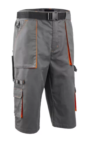 Bermuda long PADDOCK II gris-orange 4XL