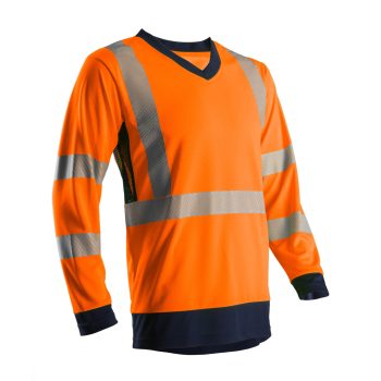 SOMO HI-VIZ NARANCS HOSSZÚ UJJÚ PÓLÓ CO/PES GRS_L