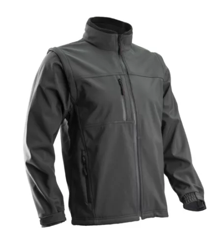 YANG veste 2/1 grise Softshell  manches amovibles T.XXXL