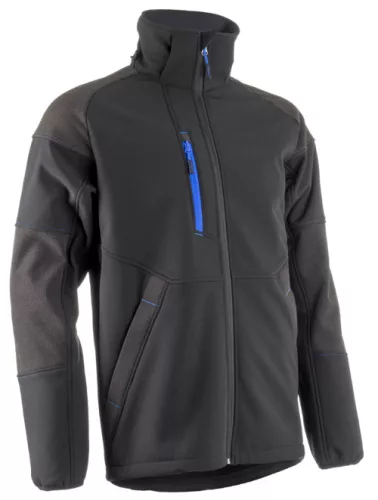 YUKI II Veste Softshell Noir Bleu taille L