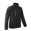 YUKI II Veste Softshell Noire/Citrouille taille M