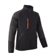 YUKI II Veste Softshell Noire/Citrouille taille M
