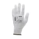 Gants EUROLITE 6020 J13 polyester blanc end. PU blanc T9