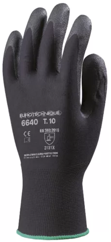 SZERELŐKESZTYŰ, PES, FEKETE HP HABOSÍTOTT PVC TENYÉRREL_8