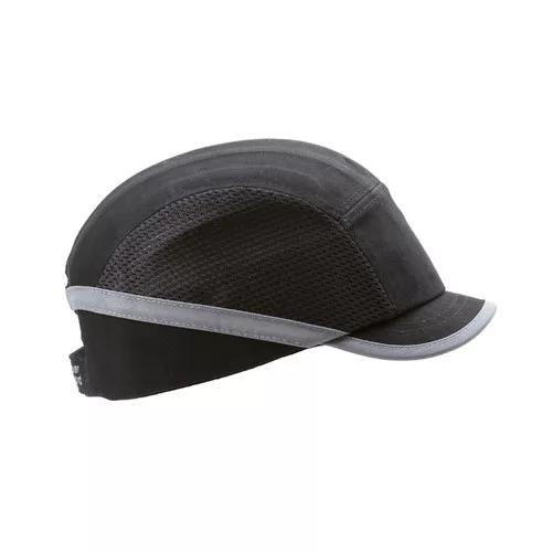 CASQUETTE ANTI-HEURT AEREE COTON/MESH NOIRE VISIERE COURTE 3