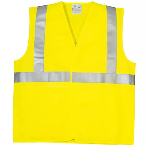 ECO hi-viz sÁrga mellény, hevederrel, XL osztály 2