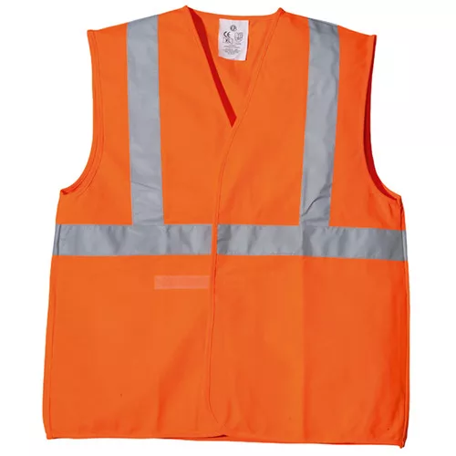 ECO hi-viz narancs mellény, vállpánttal, XL, 2. osztály