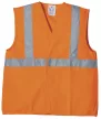 ECO hi-viz narancs mellény, vállpánttal, XL, 2. osztály