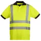 Polo hi-viz jaune bande baudrier , XXL classe 2