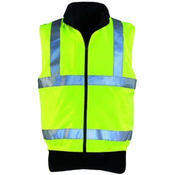 HI-WAY polár bélés mellény, hi-viz sÁrga, 3M M