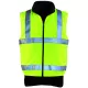 HI-WAY polár bélés mellény, hi-viz sÁrga, 3M M