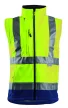 Veste Softshell hi-viz jaune/marine, manch amov. XXL