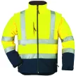 Veste Softshell hi-viz jaune/marine, manch amov. XXL