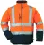 Veste Softshell hi-viz orange/marine, manch amov. XXL