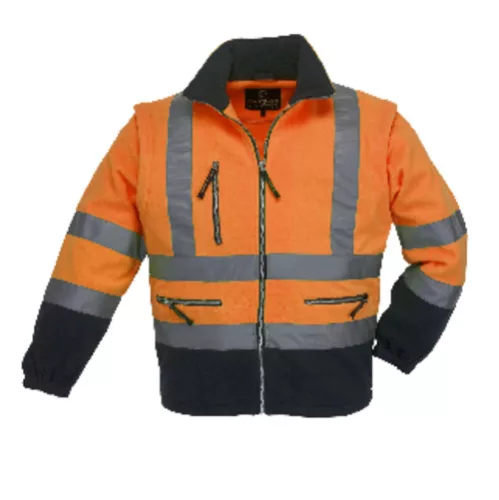 Polar Station Veste Hi-viz orange/marine manch.amov. M