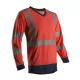 SUNO T-shirt hi-viz Rouge/marine polyester classe 3 taille X
