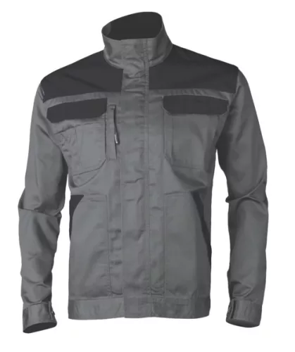 Veste COMMANDER 100% coton gris foncé XXXL