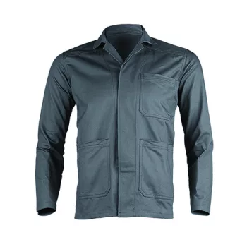 INDUSTRY Veste grise 65-35%poly-coton, 245 g/m2, L