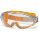 UVEX ULTRASONIC SZEMÜVEG,NARANCS GUMIPÁNTOS,VÍZTISZTA LENCSE