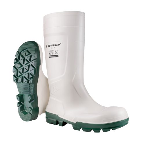 DUNLOP WORKIT SAFETY S4 FEHÉR PVC CSIZMA_47