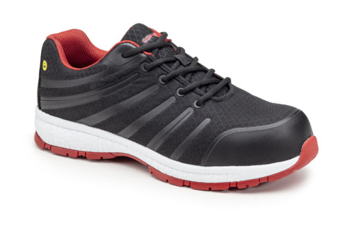 GALAXITE S1P SRC ESD FEKETE/PIROS SPORT VÉDŐCIPŐ_45