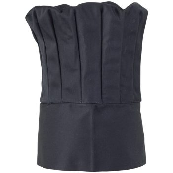 SÉFSAPKA MAGAS FEKETE