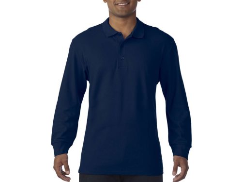 Gildan® Premium Cotton® Adult hosszú ujjú double pique póló