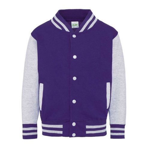 Just Hoods AWJH043J KIDS VARSITY JACKET 5/6