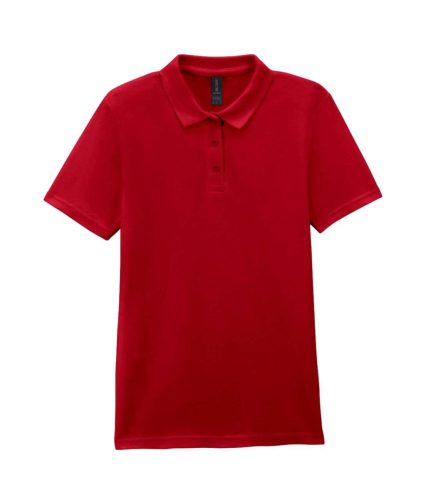 Gildan GIL64800-B3 SOFTSTYLE® LADIES' DOUBLE PIQUÉ POLO WITH 3 COLOUR-MATCHED BUTTONS M