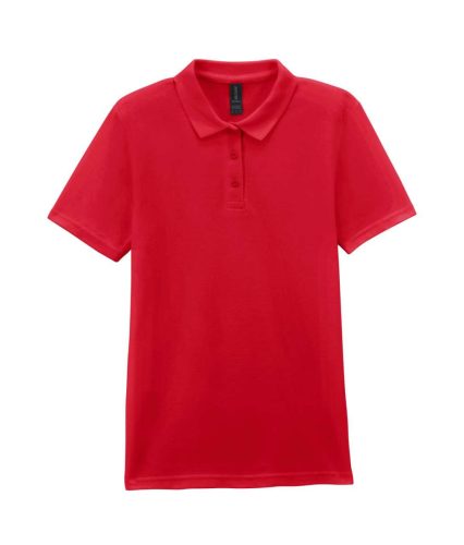 Gildan GIL64800-B3 SOFTSTYLE® LADIES' DOUBLE PIQUÉ POLO WITH 3 COLOUR-MATCHED BUTTONS M