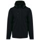 Kariban KA422 UNISEX 3-LAYER SOFTSHELL HOODED JACKET WITH REMOVABLE SLEEVES 3XL