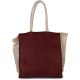 Kimood KI0281 SHOPPING BAG WITH MESH GUSSET U