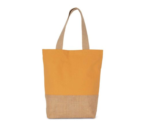 Kimood KI0298 SHOPPING BAG IN COTTON AND BONDED JUTE THREADS U