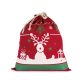 Kimood KI0735 DRAWSTRING BAG WITH CHRISTMAS PATTERNS U