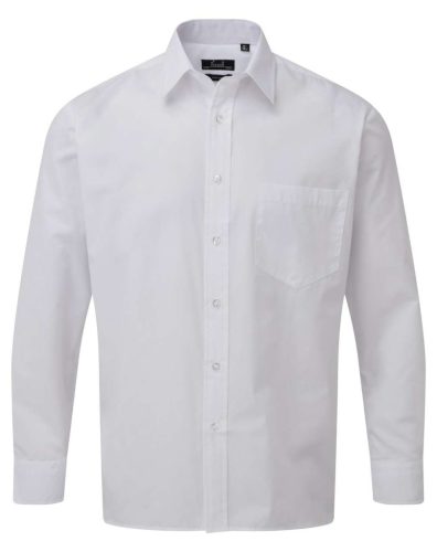 Premier PR200 MEN'S LONG SLEEVE POPLIN SHIRT M/L