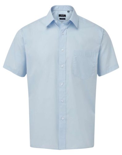 Premier PR202 MEN'S SHORT SLEEVE POPLIN SHIRT M/L